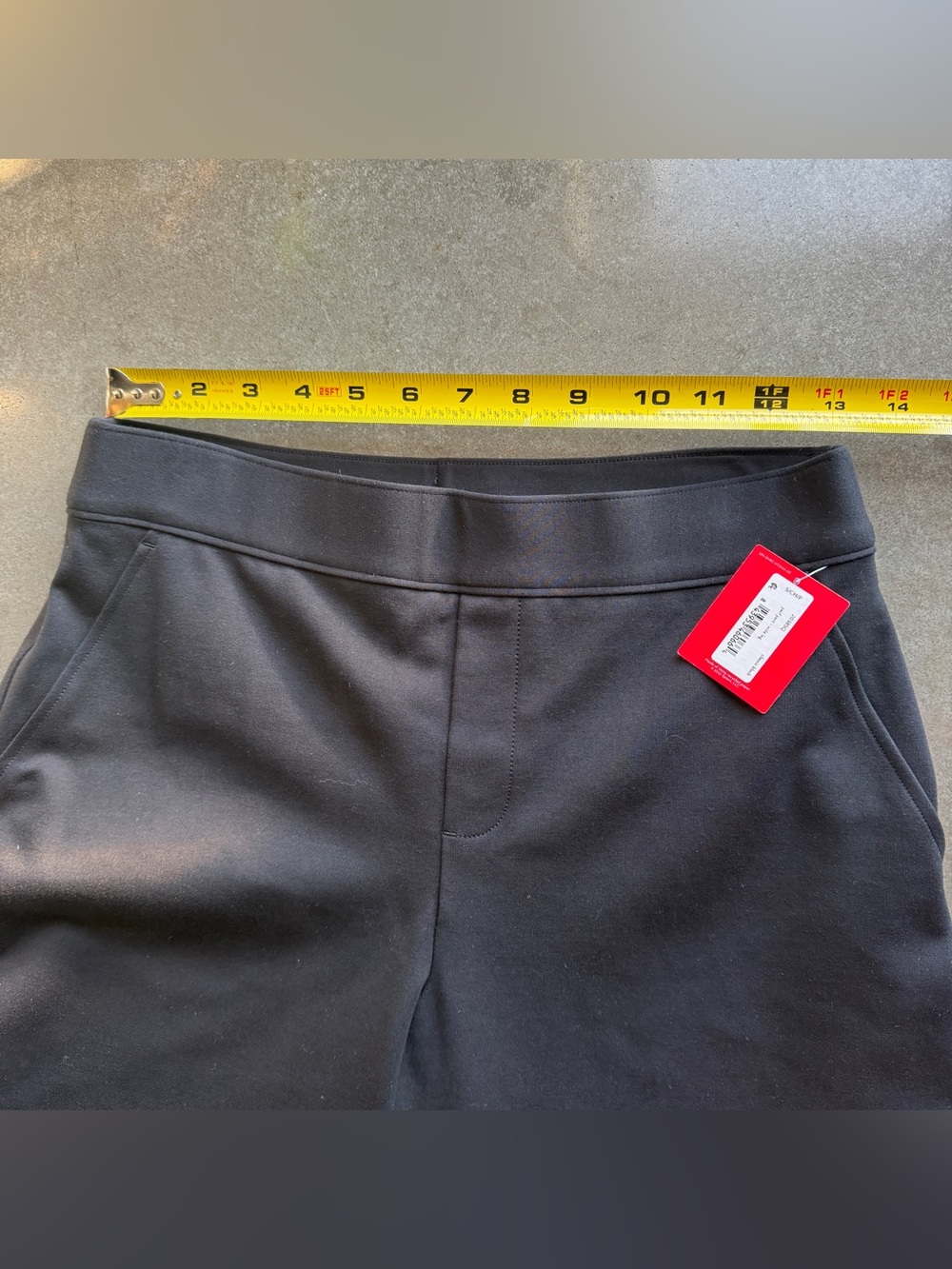 NWT SPANX Perfect Fit Black High-Rise Wide-Leg Pant Trousers S petite chic - Picture 8 of 12